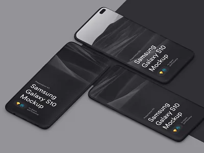 Samsungs Galaxy 10+ Mockups download free freebie galaxy galaxy s10 galaxy s10 mock up mockup psd samsung sketch ui