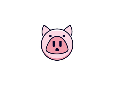 Pig + Outlet clever designlogo electricity farm farmanimal farmhouse nose outlet pig piglet pignose pink plug power poweroutlet simple smart