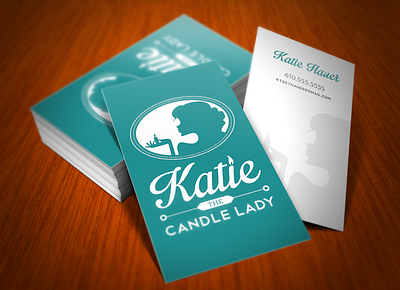 Katie the Candle Lady - Logo & Stationary branding business card design clean design design graphic design illustration logo logo design logo designer stationary design unique branding vector