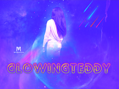 Glowing Teddy In Space animation branding design identity illustrator logo mockup ux vector wallpaper design