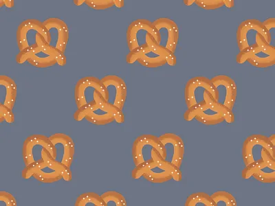 Pretzel Pattern design food graphic design illustrator pattern pattern design pretzel texture vector