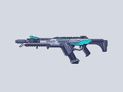 Apex Legends - R301 apex apex legends gun illustration legends line illustration r301 rifle video game weapon weaponry
