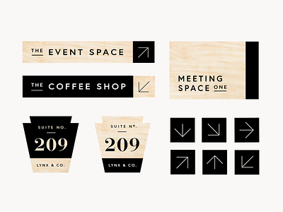 Billy Penn Studios | Sign System arrow billy coffee design lynx numbers penn philadelphia sign system vintage