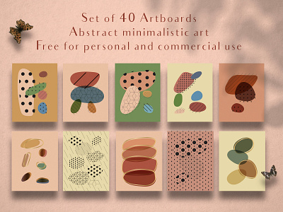 Freebie! Set of 40 artboards with abstract minimalistic art abstract abstract art abstract shapes free free ai freebie freebies halftones illustration minimal art minimalism minimalist design minimalist poster poster poster art poster design vector vector art vector artwork
