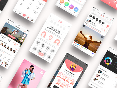 Social App "2" achievements app clean colourful design ios mobile app mobile ui music app profile rewards social app ui unique ux