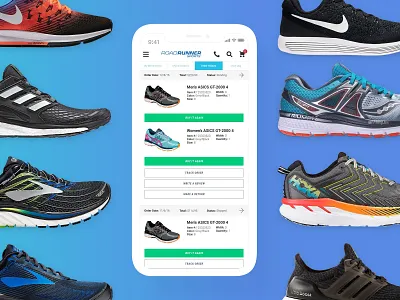 My Account Section - Road Runner Sports account section conversion design customers ecommerce interface mobile online shopping repeat orders running shoes ui ux design ui design user experience user interface ux design