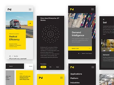 Mobile Screens branding design mobile rebrand responsive ui ux