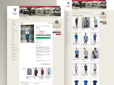 Fichas de producto para Varela Intimo design designer developer diseño web e commerce freelance html 5 html css interface páginas web responsive design tiendas online user interface ux web web design web design agency web design company web developer website