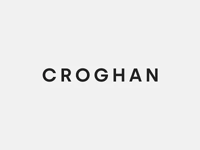 Croghan Visual Identity branding graphic design identity ireland irish logo logotype minimal typography visual identity wordmark