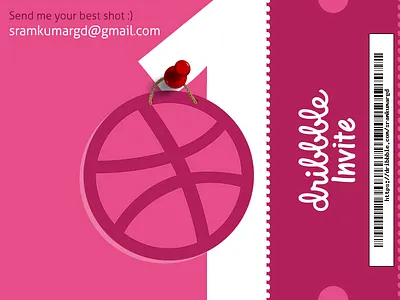 Dribbble Invite 1 design dribbble invite dribbble invite giveaway dribble dribble invitation free free invite invite one shots tickets