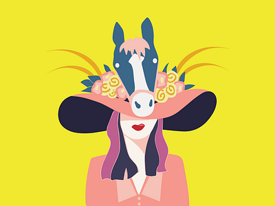 Who is she? derby horse illustration kentucky derby
