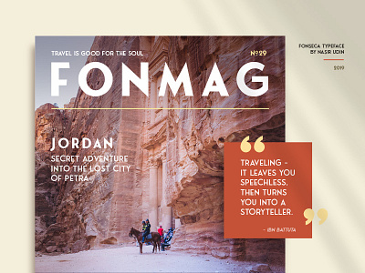 FONSECA - Display Sans Serif Font art deco art deco font cover design display fonts fonts headline letter magazine modern retro sans serif travel type typeface vintage
