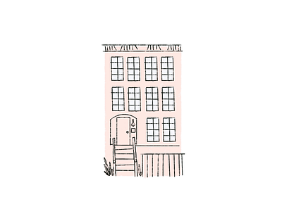 House illo illustration ipad pro minimal procreate