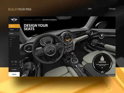 Mini - Car Configurator car configurator customisations interface mini ui ui ux design ui deisgn ux ux design web webdesign