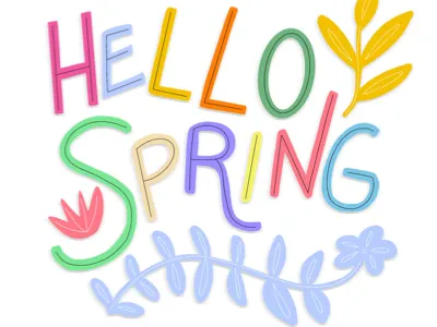 Lettering botanical editorial flowers hand lettering ipad pro lettering procreate stationery