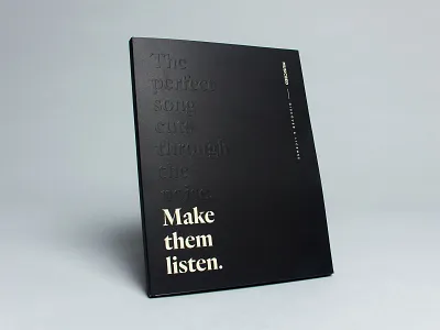 Make Them Listen — Magazine Wrap blind emboss design emboss magazine print typography