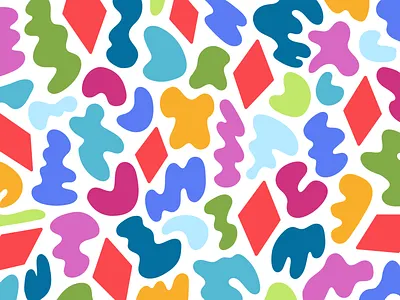 Rainbow Shapes 2 🌈 colorful confetti illustration illustrator party pattern shapes vector