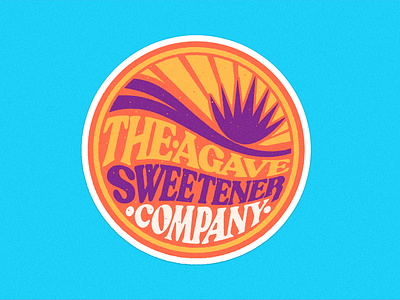 Agave Sweetener Co. Stickers animated brand brand agency branding illustration logo retro sticker vector