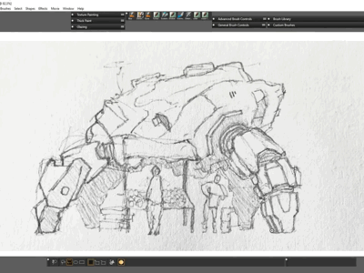 Marchofrobots 2019 - Mech 5 (process) conceptart corelpainter marchofrobots mech robots wacom