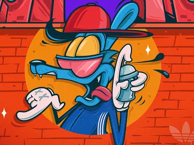 Adidas Originals characters digitalillustration graffiti illustration vector artwork