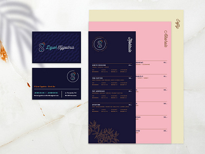Gin Bar Brand ID bar brand businesscard gin glass identity menu print restaurant