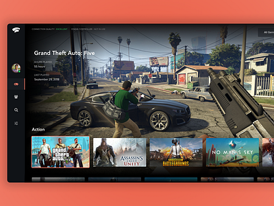 Google Stadia Android TV App android android tv app branding dashboard design flat logo minimal typography website