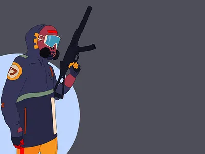 USM cyberpunk illustration poster usm