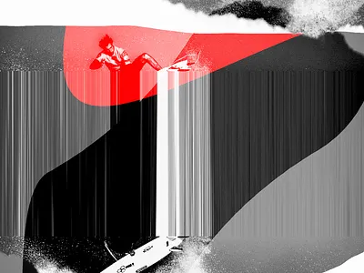 Wave abstract graphic lifestyle photography poster sport surf texture