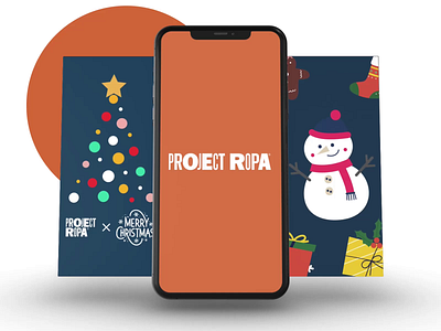 Happy holidays - ProjectRopa reels 2022 2023 adobe after effects animation branding business christmas design graphic design idea instagram marketing motion graphics newyear promotion smartphone