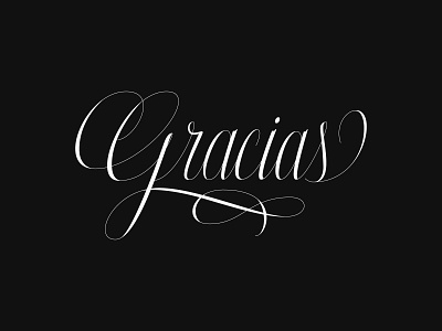 Grrrrrrrrrrrracias brushlettering cartouche design goodtype gracias lettering script swashes thank you thanks thedailyletter typematters typeyeah typism vector