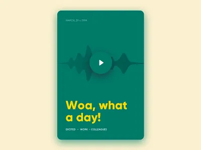 Journaling with audio app ui ux