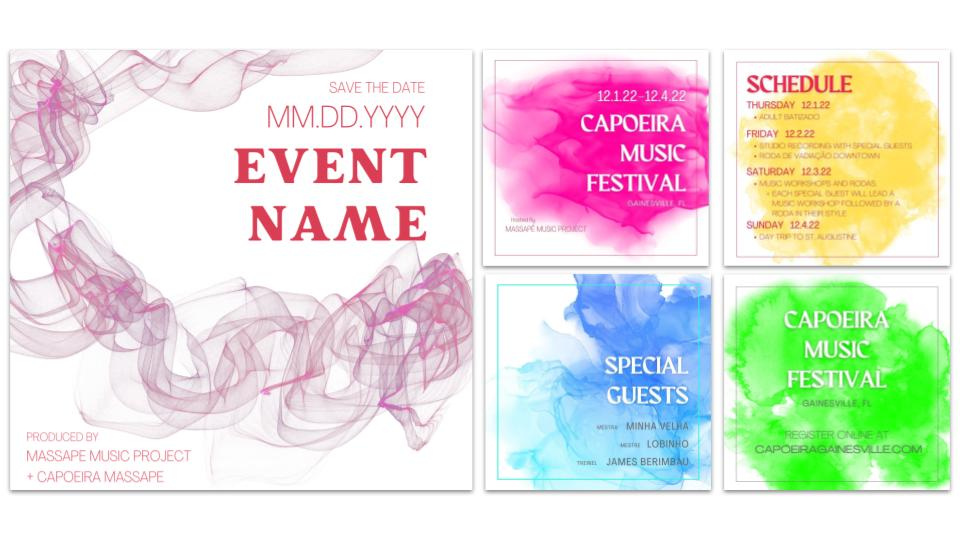Example of Capoeira Music Festival Social Media Campaign