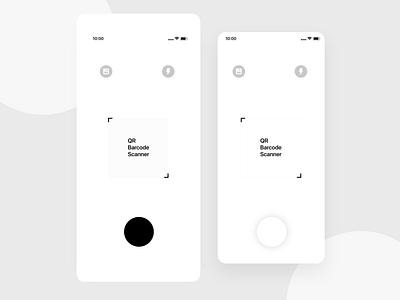 QR and Barcode Scanner App Design android barcode classy clean color design elegant ios iphonex minimal mobile app modern pdf qr scanner ui unique