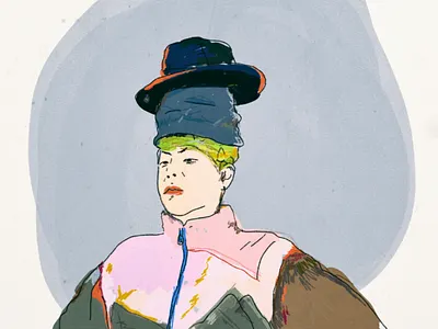 Hyukoh acrylic contemporary digital illustration digital painting hyukoh illustration paint pencil