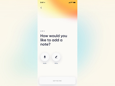 Audio notes app ui ux