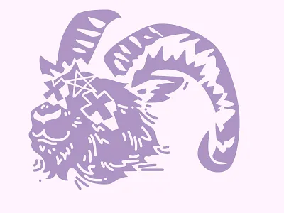 Rams Head april cute dead goat horns pentagram ram satan season sheep spring