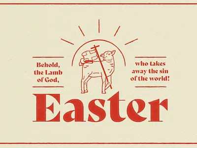 Easter church easter illustration jesus lamb sermon series