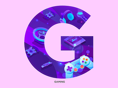 G - Gaming 36daysoftype g abstract alphabets concept design gaming graphic logo shrutillusion type typography vector