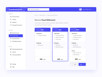 Banking-Dashboard app banking clean concept dashboard design interface sketch ui ux web website