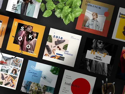 SOKA - Social Media Templates branding clean creative market design instagram japan social media templates typography ui