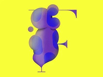 it is F for 36 days of type @Adobe challange abstract boutique branding bubble circles color colors creation design dziendobry for fun hello illustration letter lettering logo minimal poster typography vector