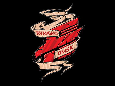 Avangard Omsk avangard graphic maniac hawks hockey merch omsk print desihn rhl авангард кхл омский авангард хоккей ястребы