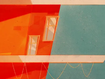 36 Days of Type | F 36days f architecture digital painting illustration retro