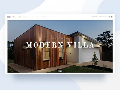 Kastell agency architecture architecture design branding clean design landing landing page mikado themes minimal modern property theme typography ui ux web website mockup wordpress
