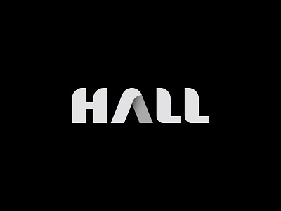 Hall agency black black and white brand branding construction constructivism design grid grid logo identity logo logogrid minimal type typography vector