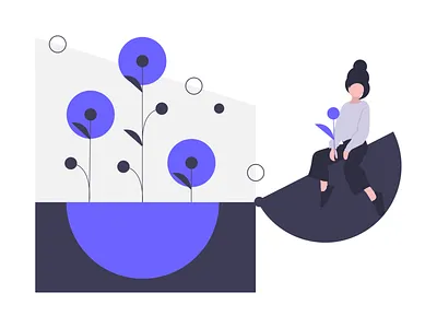 Spring Glory cute girl illustration love woman