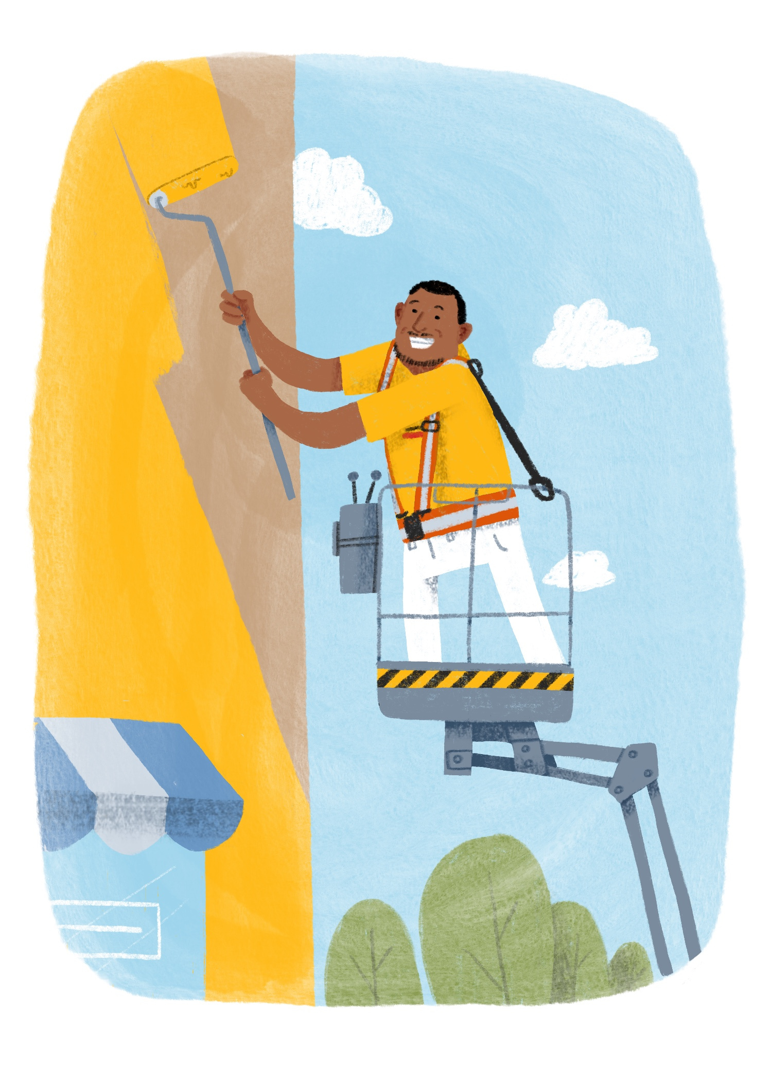 CertaPro Illustrations happy ill illustration job painters painting procreate