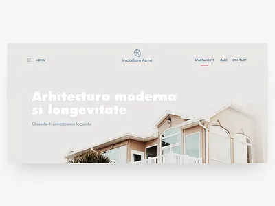 Real estate developer landing page adobexd agency clean design flat home interface logo minimal modern real estate type typography ui ux vector web website white