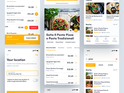Food delivery app app delivery food ios iphone order pizza
