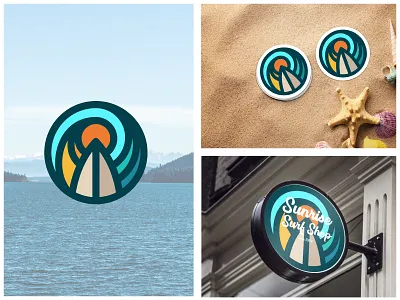 Minimal Surf Badge badge commission design drawing dribbble flatvector graphicdesign icon illustration logodesign logodesigner logoplace logos minimal photoshop sea timelapse tutorial vector vectorart